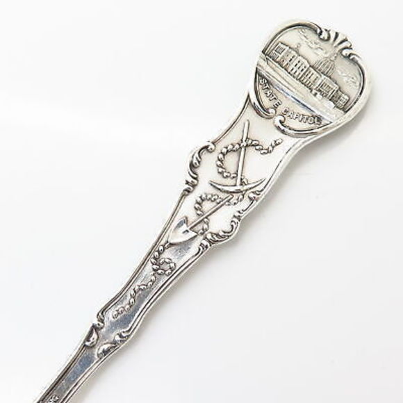 925 Sterling Silver Antique Mechanics Co. "Minneapolis Minnesota"  Spoon - Picture 7 of 9